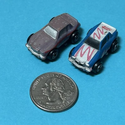 Micro Machine Loose Lot LineUp REPAINT PAIR OLDSMOBILE NEON BEACH SUN galoob 25( - Image 1 of 3