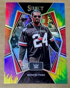 2022 Select WWE #186 Montez Ford Premier Level Tie-Die Prizm 2/25 Hecho - Imagen 1 de 2