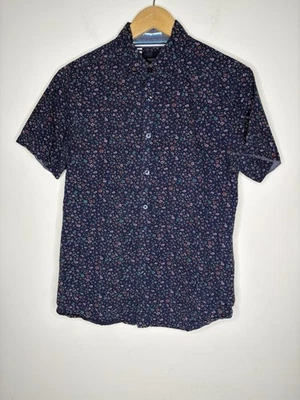 Camisa Cactus Hombre Ricky Singh Para Hombres Talla M Manga Corta Abotonada Flores Floral Foto 1 de 4