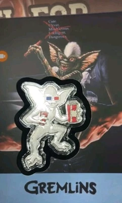 2025 Niue Agoro Warner Bros. Gremlins 1 oz Silver Stripe 003/1000 - Image 1 of 2
