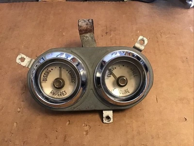 Medidores de tablero Desoto Sportsman 1955 OEM gasolina y amplificador  Foto 1 de 4