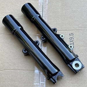 2007-2017 OEM Harley Heritage Softail Lower Fork Tube Sliders Black G592-80/30 - Foto 1 di 13