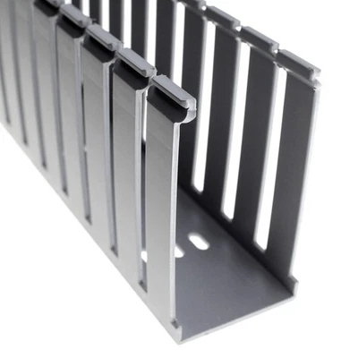 PANDUIT G2X4LG6 PANDUCT 2" GRIS CLARO TIPO G CONDUCTO DE CABLEADO DE PARED ANCHO RANURADO (6 PIES) Foto 1 de 4