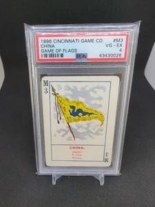 1896 Cincinnati Game of Flags #M3 China PSA 4 - Picture 1 of 2