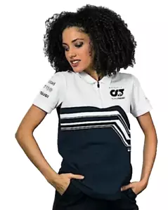 Scuderia AlphaTauri F1 Women's Team Polo Shirt Navy & White Size Small NEW - Picture 1 of 15