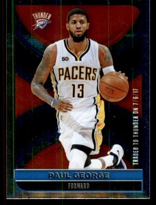 2017-18 Panini Stickers #299 Paul George FOIL 