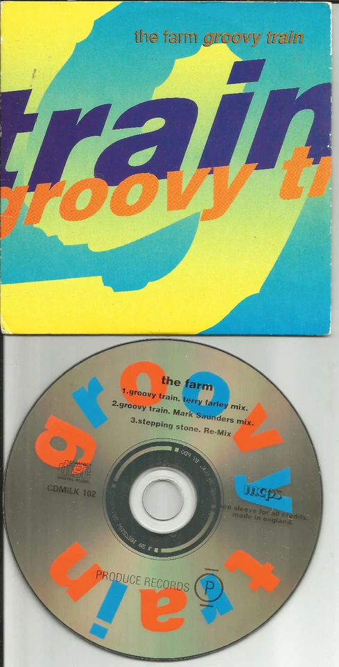 THE FARM Groovy Train / Stepping Stone 3TRX RARE MIXES Card Sleeve CD Single - Image 1 of 1