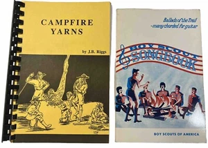 BSA Campfire Yarns Spiralbound & Boy Scout Songbook Paperback 1986 BS-612 - Foto 1 di 15