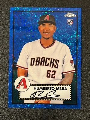 Humberto Mejia 2021 Topps Platinum Anniversary Rookie Blue Mini Diamond /199 - Image 1 of 2