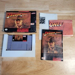 Indiana Jones' Greatest Adventures SNES Super Nintendo CIB w. Poster - Tested - Picture 1 of 6