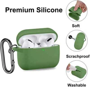 Nuova custodia in silicone auricolare protettiva per Apple Airpods custodia di ricarica clip - Foto 1 di 14