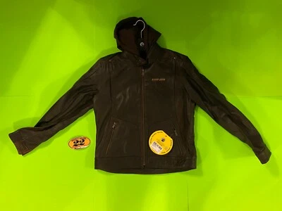 CHAQUETA DE CUERO CAN-AM HOMBRE MARRÓN JAMES **TOTALMENTE NUEVA** Foto 1 de 4