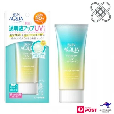 Protector solar Rohto Skin Aqua Tone-up verde menta FPS50+ PA++++ 80 g (NUEVO) Foto 1 de 4