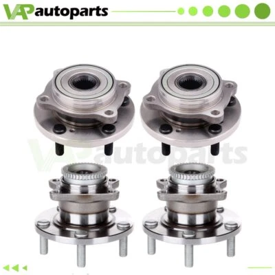 Conjunto de 4 cojinetes y bujes de rueda delanteros y traseros para Mitsubishi Eclipse 2006-2012 tracción delantera Foto 1 de 4