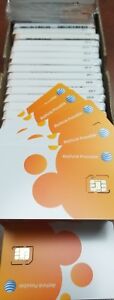 LOT OF 500 AT&T 3G/4G/LTE POSTPAID/PREPAID FACTORY MICRO SIM CARD. sku 40954