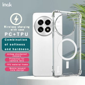 IMAK For OnePlus 13, Magnetic Shockproof Airbags Clear Soft Shell Case Cover - Picture 1 of 7