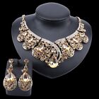 Crystal Jewelry Sets Women Pendant Necklace Earrings Party Dress Accessories
