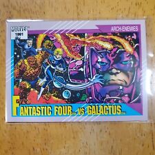 1991 Marvel Universe card #107 "Fantastic Four vs GALACTUS" Arch-Enemies 