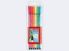 STABILO Pen 68 Felt Tip Pen Wallet 1.0 mm Neon Colours Arts Drawing Pack of 6