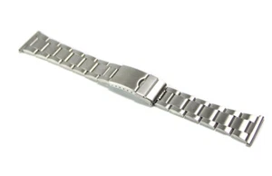 Cinturino oyster per orologio acciaio satinato ansa dritta 22mm bracciale JM306 - Foto 1 di 1
