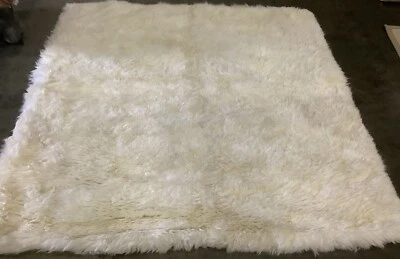 NATURAL / WHITE 6' X 6' Square Flaw in Rug, Reduced Price 1172669112 SHS211A-6SQ - Image 1 of 3