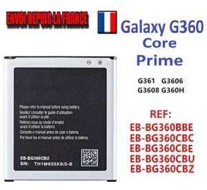 Batterie pour Samsung Galaxy Core Prime EB-BG360CBE CBC CBU CBZ BBE 2000mAH - Photo 1 sur 1