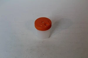Tupperware Small Mini Adjustable Salt & Pepper Shakers Clear Orange ~~~NEW~~~ - Picture 1 of 1