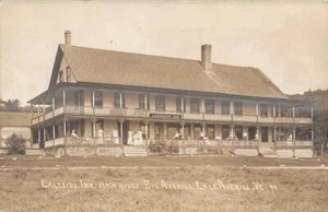 AVERILL, VT, LAKESIDE INN MAIN HOUSE, EASTERN ILLUS REAL PHOTO PC used 1916 - Picture 1 of 2