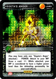 DBZ Dragon Ball Z TCG Premiere U120 Vegetas Wutfolie (Druck 4) - Bild 1 von 1