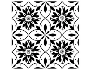 Mandala Tile Repeat Pattern Mylar Stencil Painting Crafting  Durable, Reusable - Imagen 1 de 3