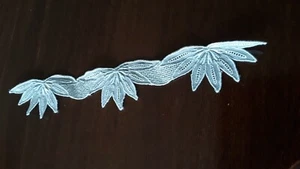 mercerie décors incrustation ancienne bleu pale@ - Picture 1 of 2