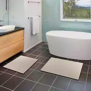Innovative Non-Slip Bath Mat Diatomaceous Earth Bathroom Shower Rugs (Set of 2) - Picture 1 of 44