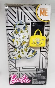 Barbie Doll Despicable Me Banana Minions Deluxe Fashion Pack Jumper Outfit Rare - Picture 1 of 3