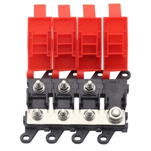 3-Way Fuse Holder Distribution Block 1 In 3 Out 200A Multi-pole MIDI Fuse Block - Picture 1 of 15