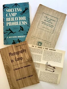 Vintage Lot Youth Summer Sleep Away Camp Manuals For Counselors 1940 - 1950’s - Picture 1 of 1