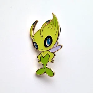 Celebi Mythical Official Pin Badge Enamel Pokemon TCG - Picture 1 of 2