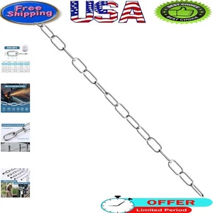 Lightweight 32.8ft Stainless Steel Hanging Chain, Strong & Weather-Resistant - Picture 1 of 14