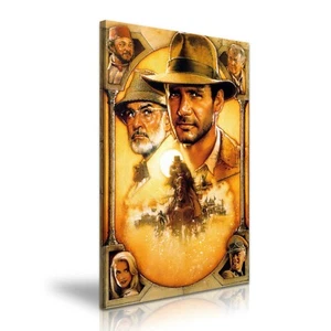 Póster de Indiana Jones y la última cruzada lienzo moderno impresión arte de pared ~ 5 tamaños - Imagen 1 de 7
