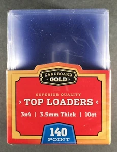 (10) Paquete de 1 Cartón Dorado 140 pt Toploaders CBG comparar con BCW Ultra Pro 130 138 - Imagen 1 de 2