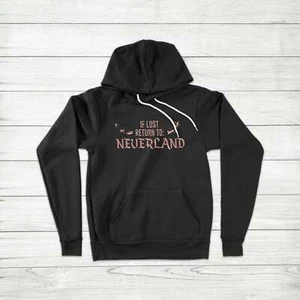 Suéter con Capucha Unisex If Lost Return to Neverland Peter Pan Tinkerbell Fan Movie Fan - Imagen 1 de 10