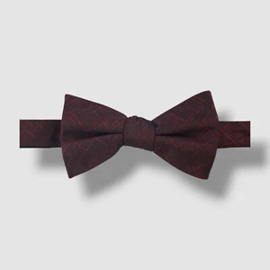 Ryan Seacrest Men's Red Geo Stripe Adjustable Pre Tied Bow Tie - Picture 1 of 1