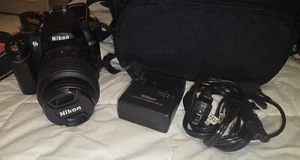 Nikon D5000 DSLR 12.3 MP Camera w/ Lenses & Accessories. OPEN BOX. - Picture 1 of 15