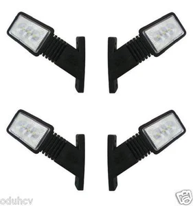 4x 24V Lateral LED Marcador Luces Rojo Blanco Camión Trailer para Iveco Man DAF - Imagen 1 de 7