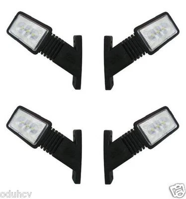 4x 24V Lateral LED Marcador Luces Rojo Blanco Camión Trailer para Iveco Man DAF - Imagen 1 de 4