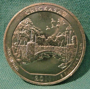 2011 - D Washington 25c - ATB Serie - Chickasaw Park - Auswahl Stempelglanz - #402-10 - Bild 1 von 2