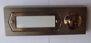 klingeltaster aufputz 1 fach mit Namensschild edelstahl 95mmx36mmx20mm - Bild 1 von 1