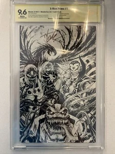 X-Men Prime # 1 CBCS 9.6 Venomized B&W Sketch Cover. Signed By Tyler Kirkham - Picture 1 of 4