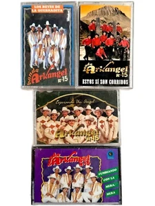 BANDA ARKANGEL R-15 4 Cassette Tape Lot Estos Si Son Corridos Regional Mexican - Picture 1 of 10
