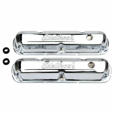Edelbrock Signature Valve Covers For Chrysler 318-340-360 V8 '65-'91 4495 - Image 1 of 4