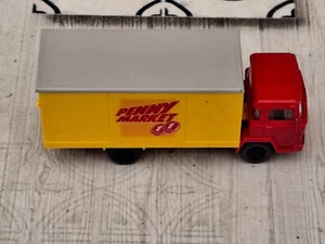 K-1w Wiking 1/87 LKW mit Kofferaufbau Magirus rot/gelb "Penny Markt" - Bild 1 von 5
